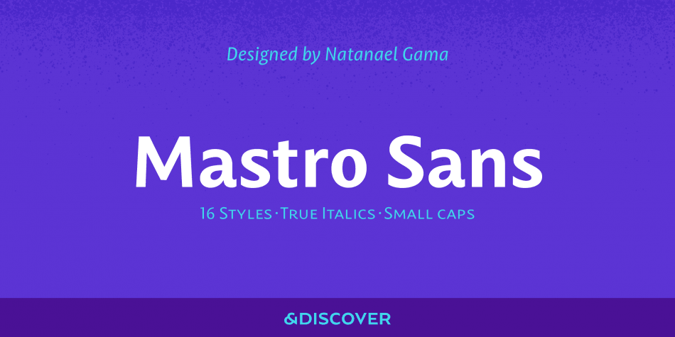 Пример шрифта Mastro Sans Italic